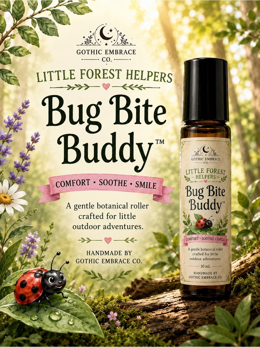 Bug Bite Buddy Kids After-Bite Roller | Little Forest Helpers | Ages 2+